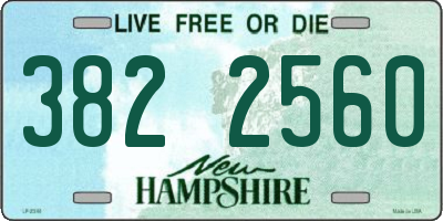 NH license plate 3822560