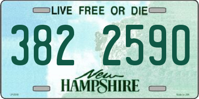 NH license plate 3822590