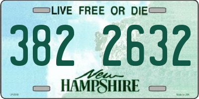 NH license plate 3822632