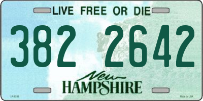 NH license plate 3822642