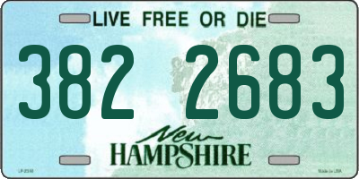 NH license plate 3822683