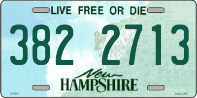 NH license plate 3822713