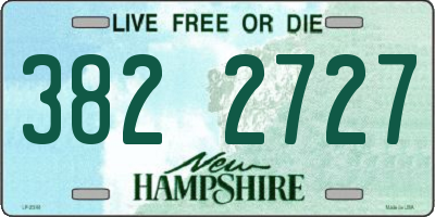 NH license plate 3822727