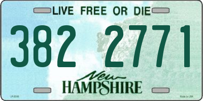 NH license plate 3822771