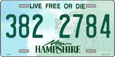 NH license plate 3822784