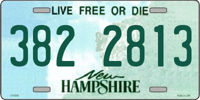 NH license plate 3822813