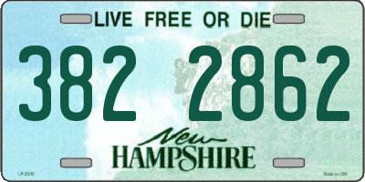 NH license plate 3822862
