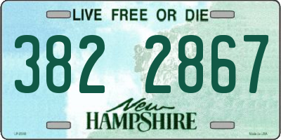 NH license plate 3822867
