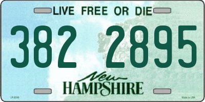 NH license plate 3822895
