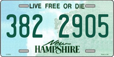 NH license plate 3822905