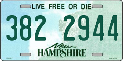 NH license plate 3822944