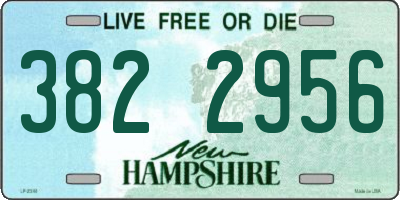NH license plate 3822956