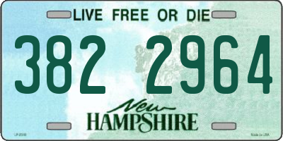 NH license plate 3822964