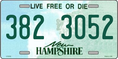 NH license plate 3823052
