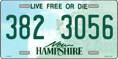 NH license plate 3823056
