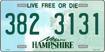 NH license plate 3823131