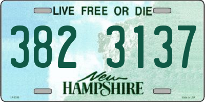 NH license plate 3823137