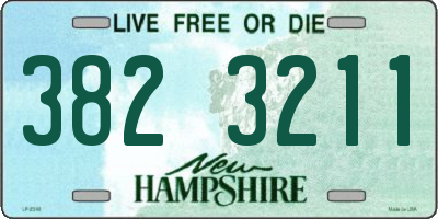 NH license plate 3823211