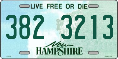 NH license plate 3823213