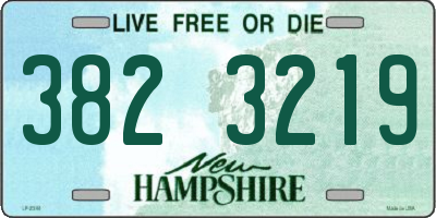 NH license plate 3823219