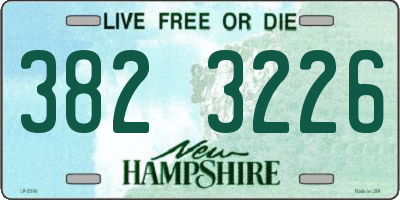 NH license plate 3823226