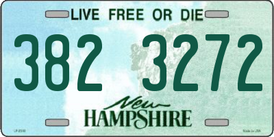 NH license plate 3823272
