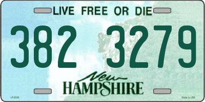 NH license plate 3823279