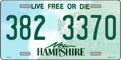 NH license plate 3823370