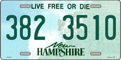 NH license plate 3823510