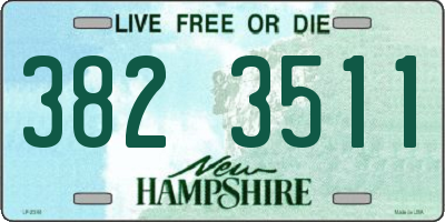 NH license plate 3823511