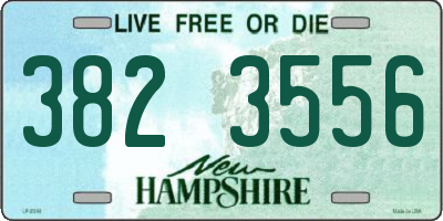 NH license plate 3823556