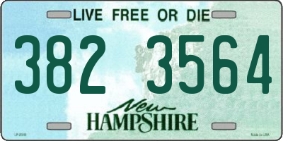 NH license plate 3823564