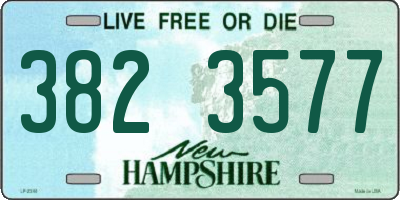 NH license plate 3823577
