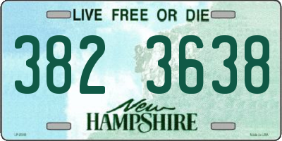 NH license plate 3823638