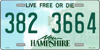 NH license plate 3823664