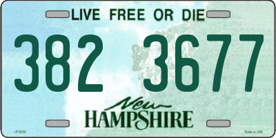 NH license plate 3823677