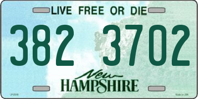 NH license plate 3823702