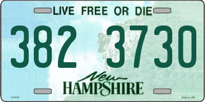 NH license plate 3823730