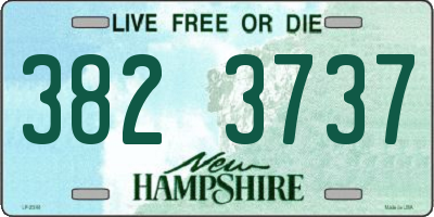 NH license plate 3823737