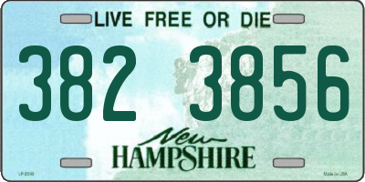 NH license plate 3823856
