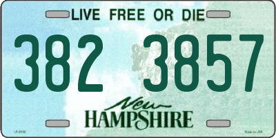NH license plate 3823857