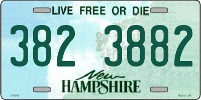 NH license plate 3823882