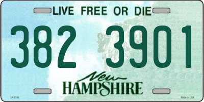 NH license plate 3823901