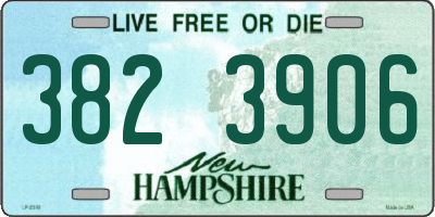 NH license plate 3823906