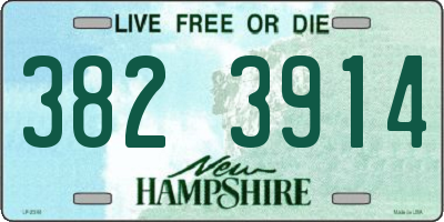 NH license plate 3823914