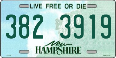 NH license plate 3823919
