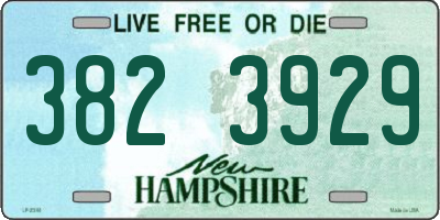 NH license plate 3823929