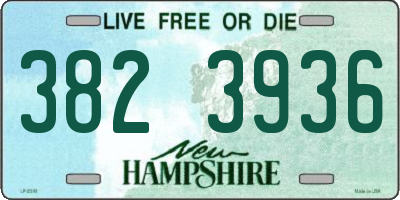 NH license plate 3823936