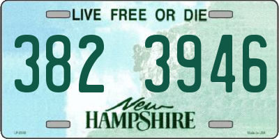 NH license plate 3823946