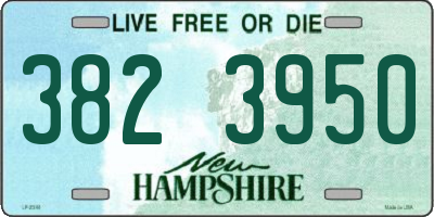 NH license plate 3823950